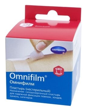 Omnifilm, Пластырь из прозрачной пленки, 2,5x5 см