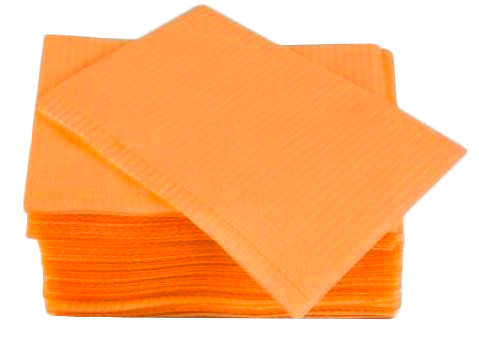 Салфетки 33x45 см, ламинированный спанбонд, стандарт, оранжевые, 500 шт