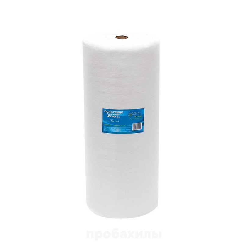 White line, полотенца одноразовые 45x90 см, в рулоне, 100 шт