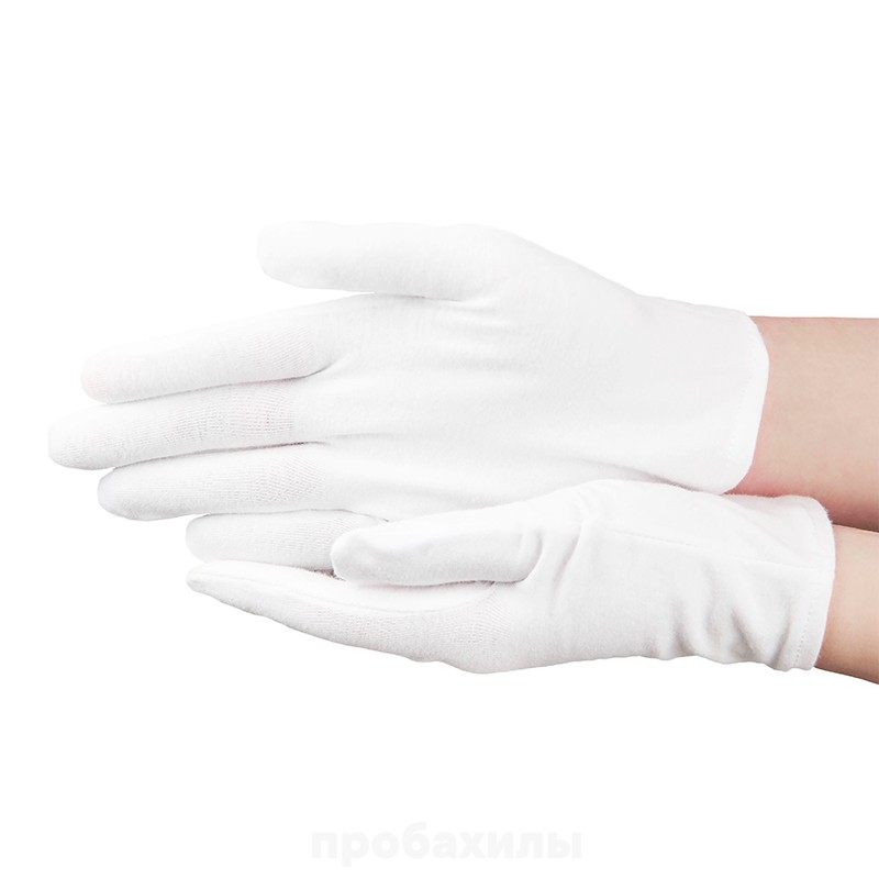 Beajoy, Хлопковые перчатки, размер L, белые, 1 пара, 1 шт