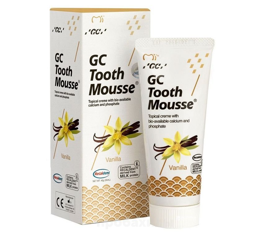 GC Corporation, Зубной гель Tooth Mousse - Ваниль - 40 грамм