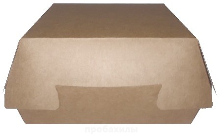Коробка для бургера, одноразовая, картон, 100 шт