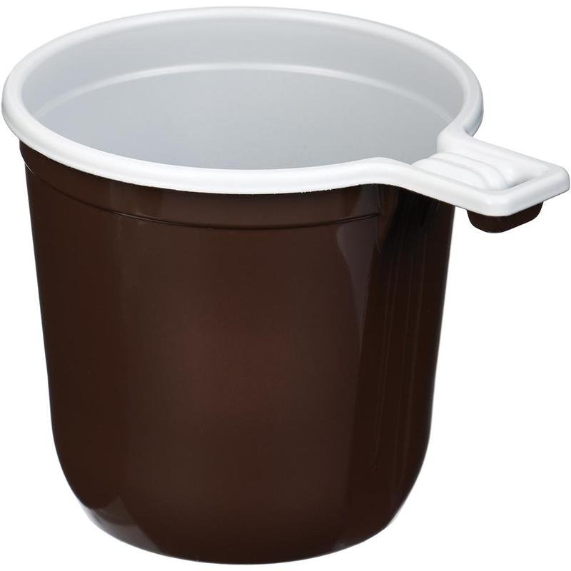 Чашка кофейная одноразовая, коричнево-белая, 50 шт