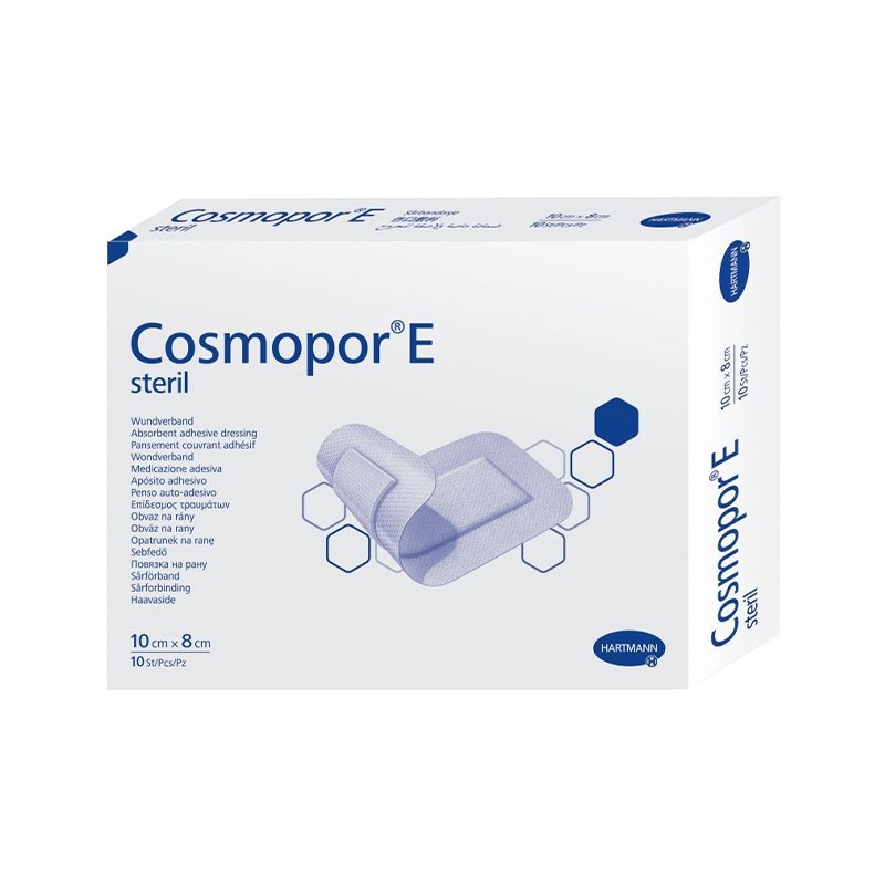 Cosmopor E Steril, Повязка пластырного типа, 10x8 см, 10 шт