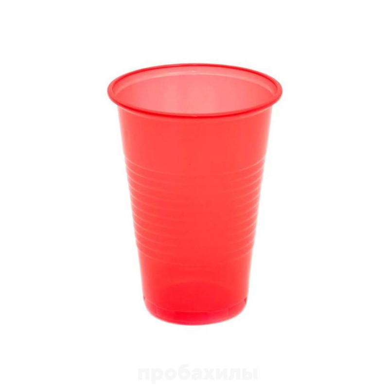 Euronda, стаканы пластиковые, красные, 100 шт
