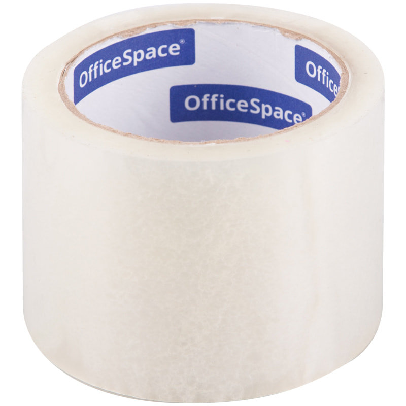 OfficeSpace, Клейкая лента упаковочная, 72 мм x 66 м, 40 мкм, прозрачная, 4 шт