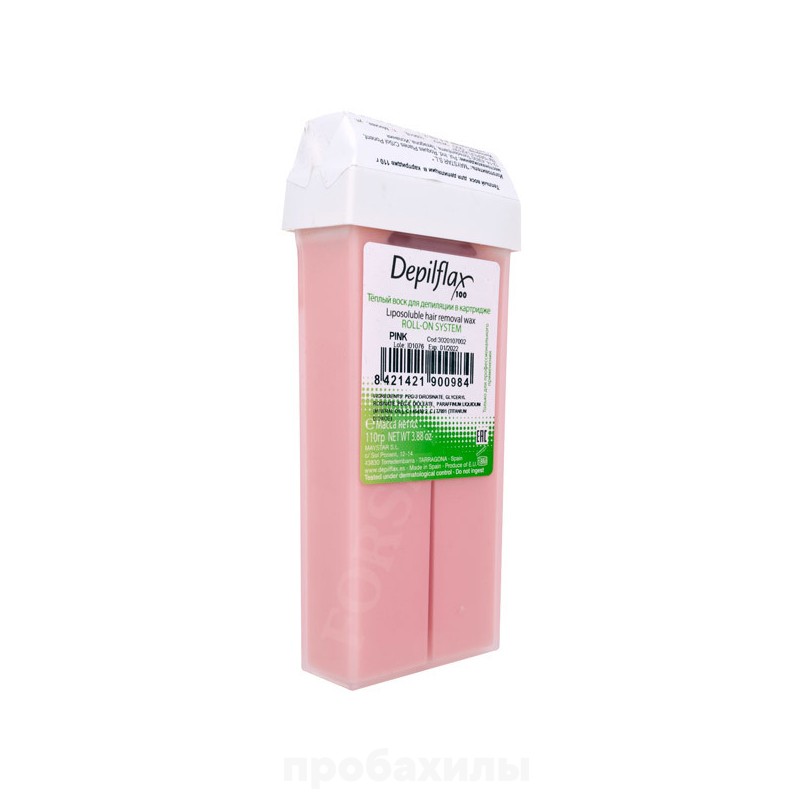 Depilflax, воск в картридже 100 мл, розовый, средней плотности