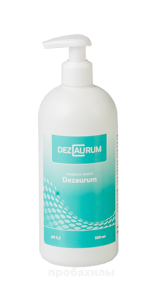 Dezaurum, Жидкое мыло, антисептическое, с дозатором, без отдушки, 500 мл