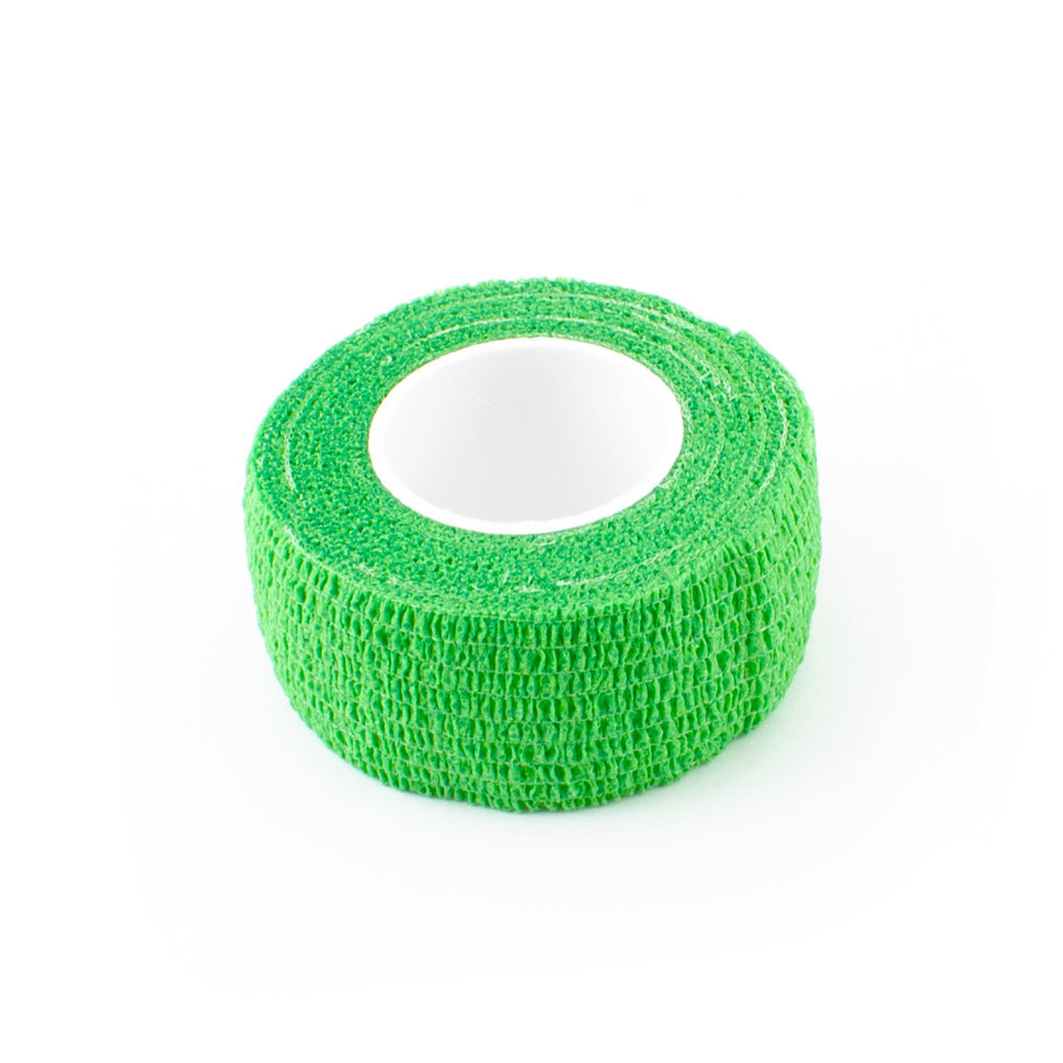 Профимед, Бинт самофиксирующийся, адгезивный, бандаж, 2,5 см x 4,5 м, зеленый