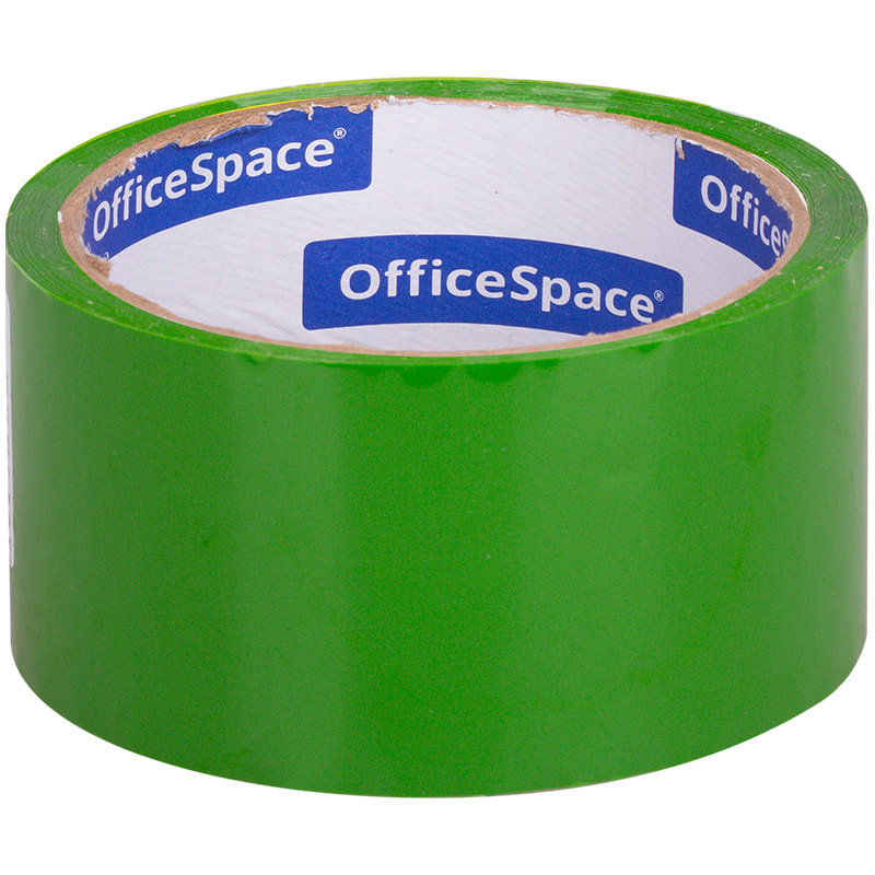 OfficeSpace, Клейкая лента упаковочная, 48 мм x 40 м, 45 мкм, зеленая, 6 шт
