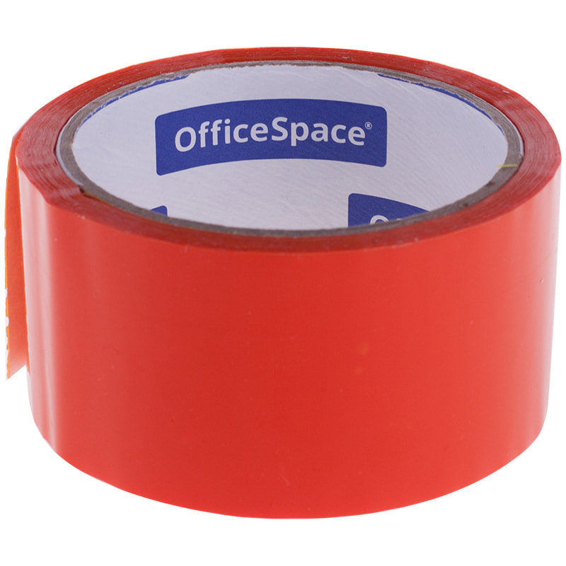 OfficeSpace, Клейкая лента упаковочная, 48 мм x 40 м, 45 мкм, оранжевая, 6 шт