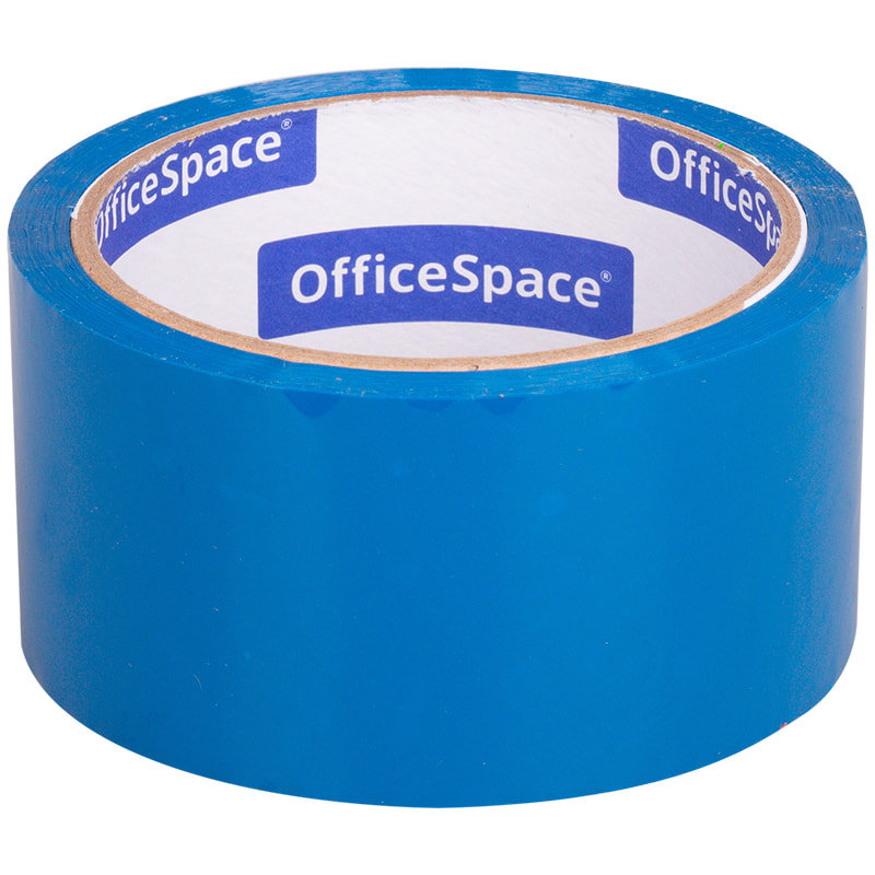 OfficeSpace, Клейкая лента упаковочная, 48 мм x 40 м, 45 мкм, синяя, 6 шт