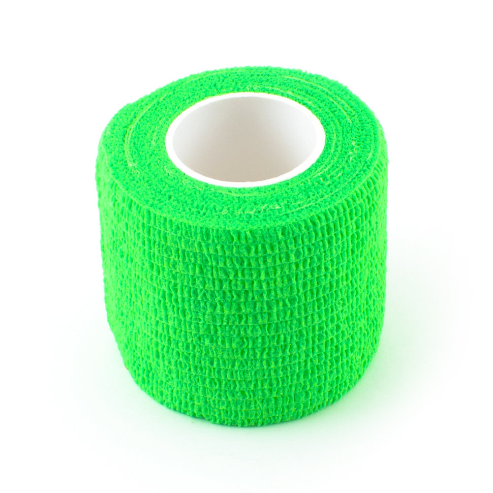 Профимед, Бинт самофиксирующийся, адгезивный, бандаж, 5 см x 4,5 м, зеленый