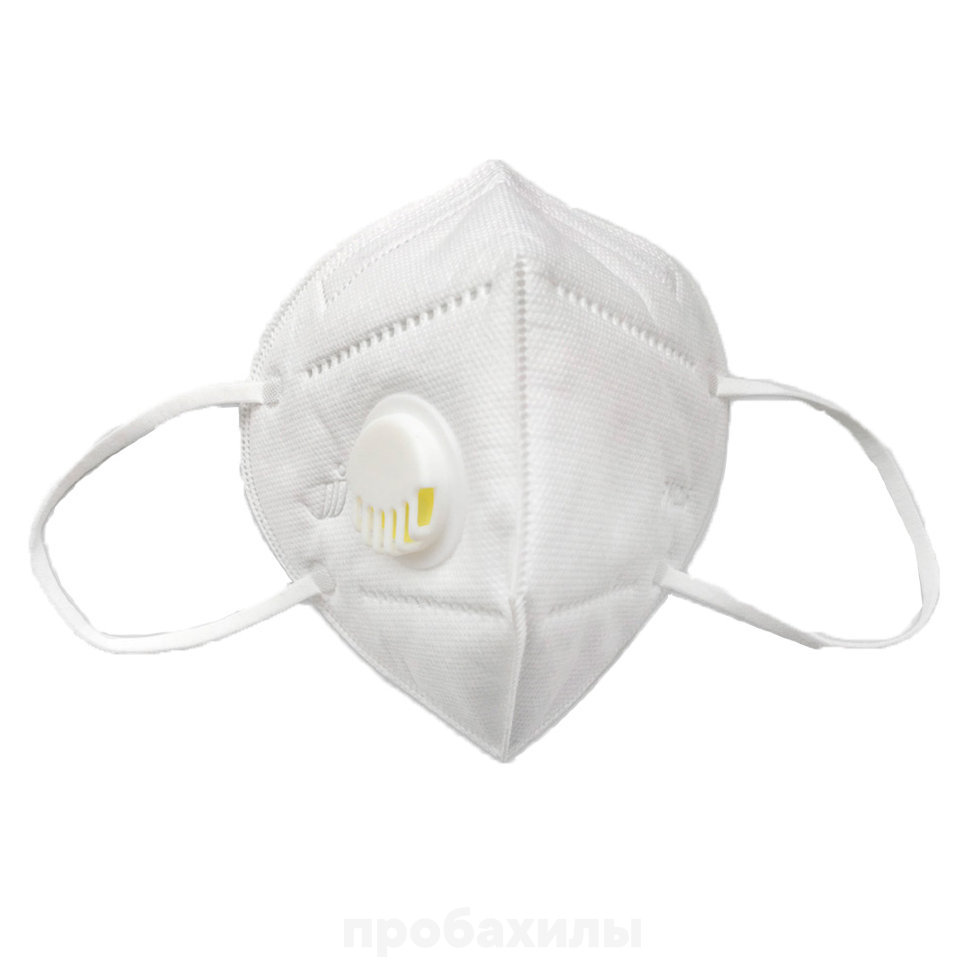 Safety, маски респираторные, шестислойные, с клапаном, белые, 5 шт